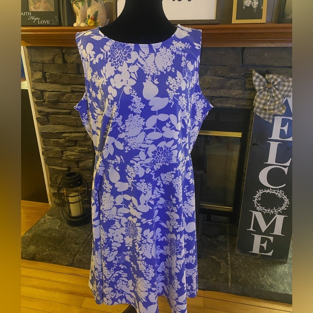 Talbots Sleeveless Periwinkle Dress NWT